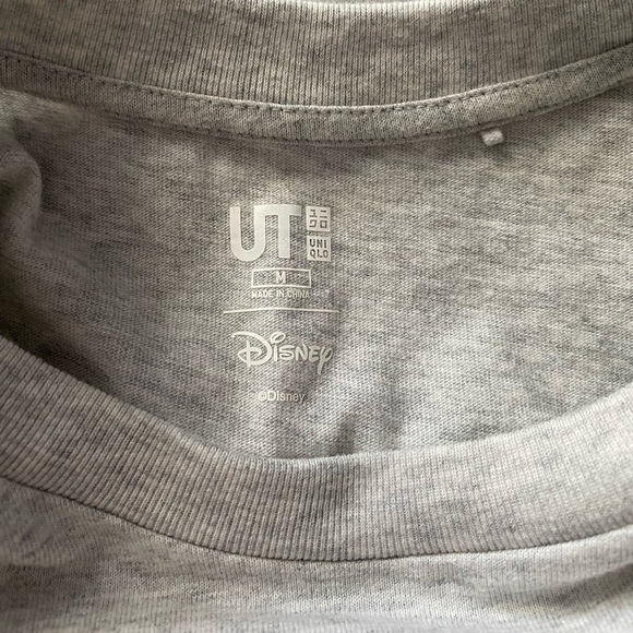Cute Uniqlo Disney Collab Soft Grey Shirt - Picture 2 of 3